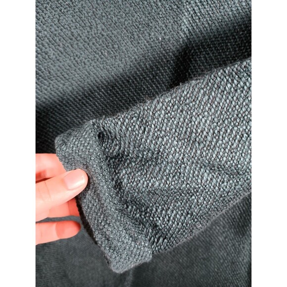 Soft Surroundings Womens Teal Faux Suede Shoulder Tunic Sweater Size Medium - Picture 3 of 7